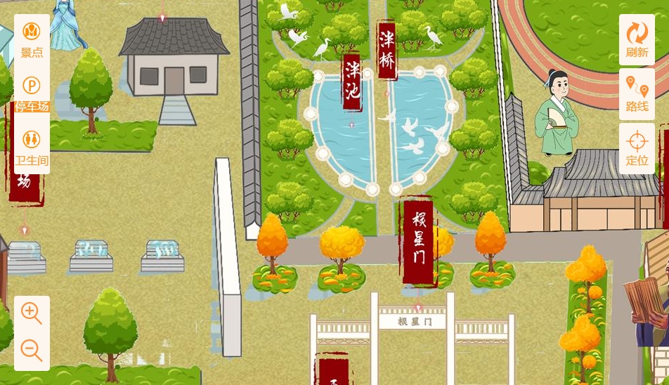 平遥手绘地图景区语音讲解导览系统：智慧景区建设的基石